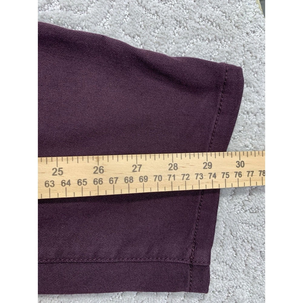 J Jill Authentic Fit Slim Ankle Jeans Womens Size 10R Burgundy Stretch Denim - Picture 6 of 8